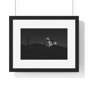 Monochrome Lighthouse | Framed Poster