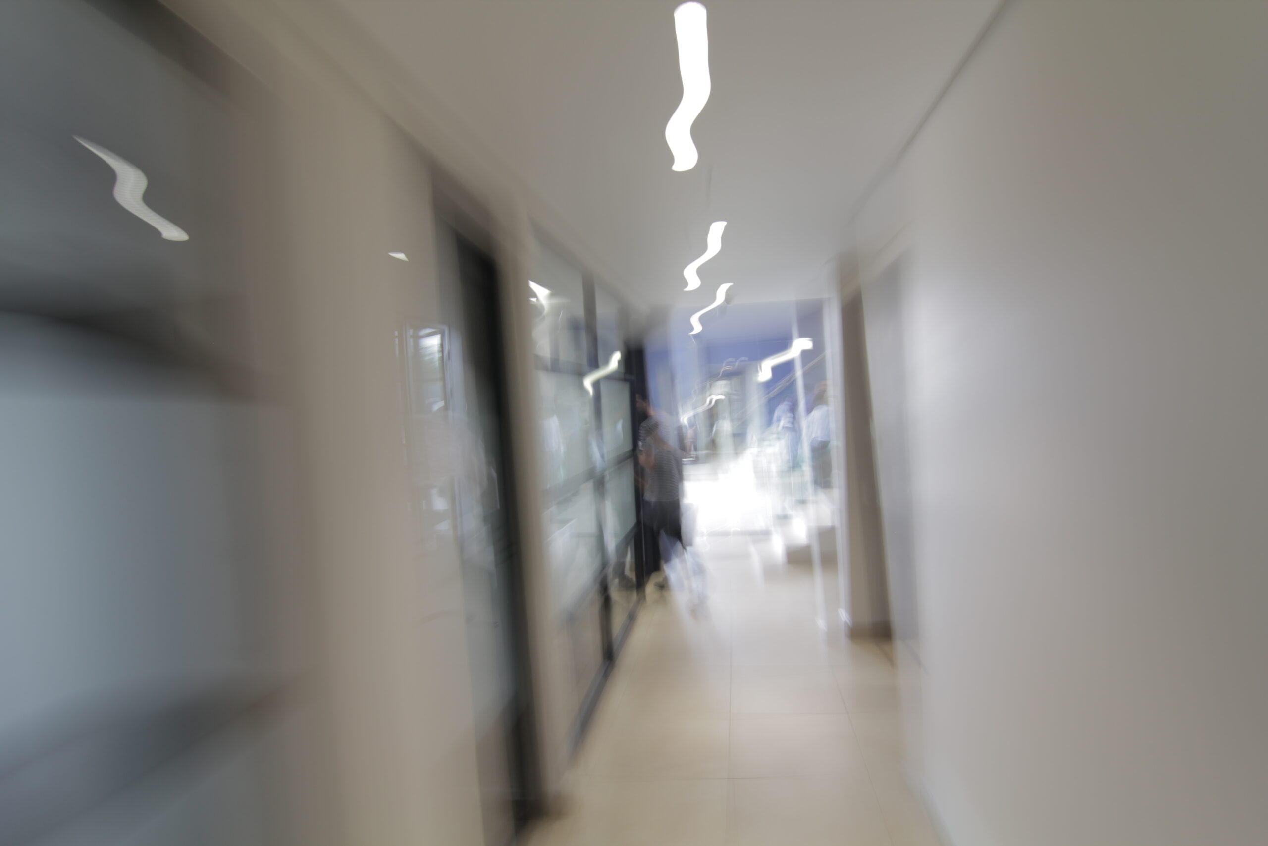 Blurry Hospital Hall X