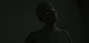 Dark Figure on Dark Background