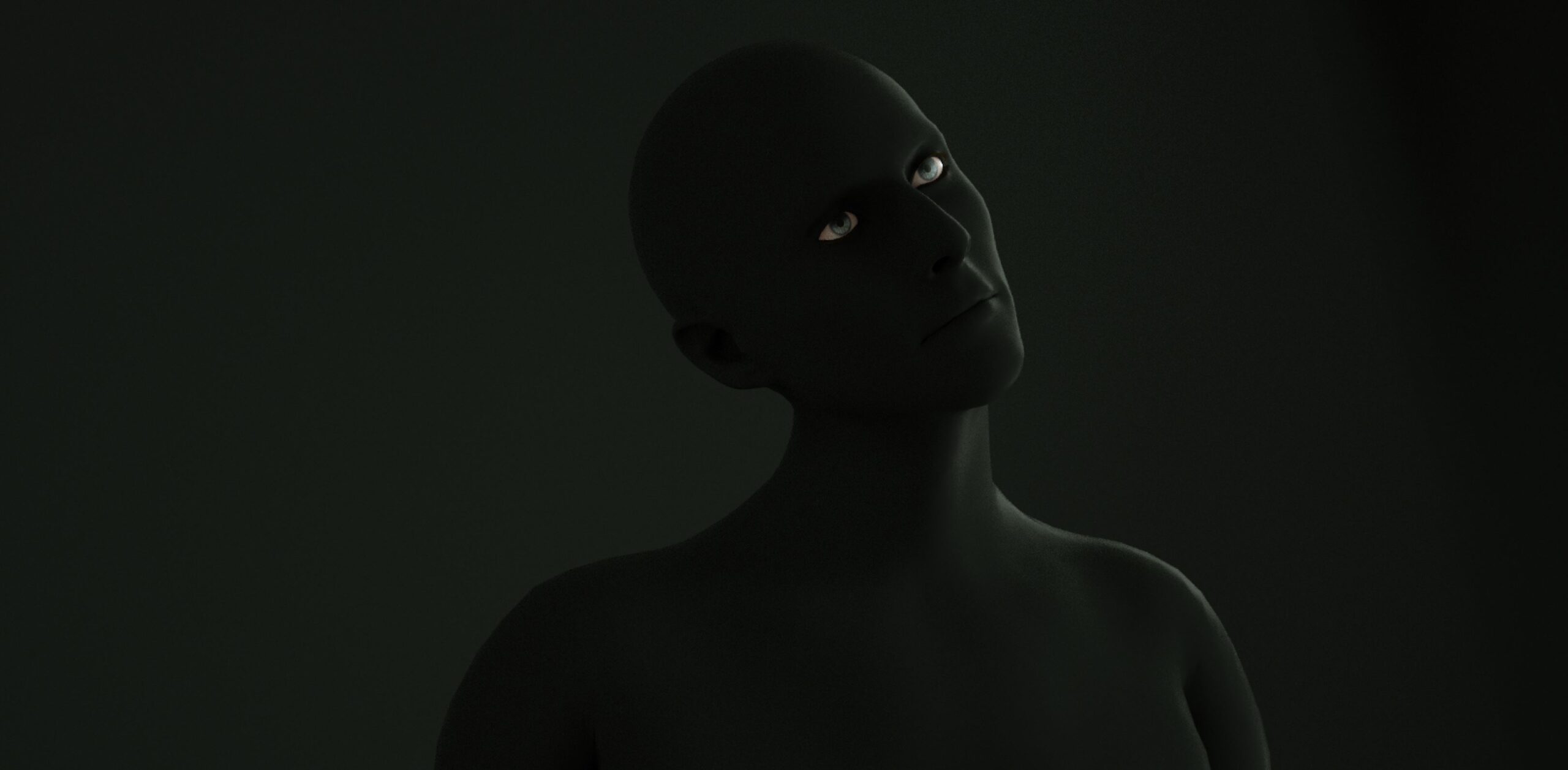 Dark Figure on Dark Background