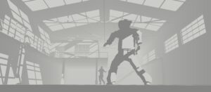 Duel in Warehouse - Flat White