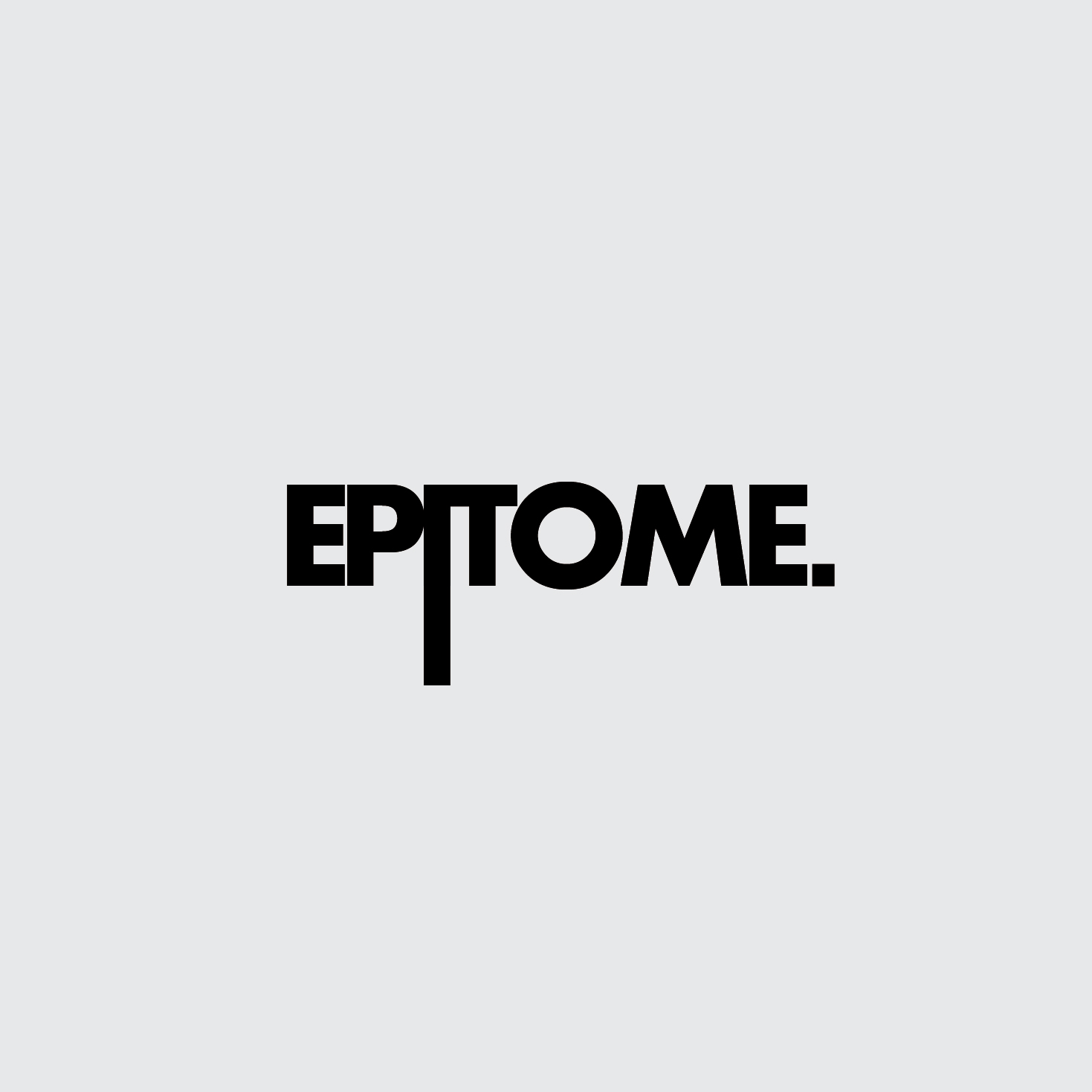 Epitome | Black on White 1x1 Logo