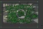 Green Lines Digital Sketch - Frequency